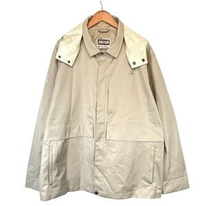 NFL Super Bowl LIX Mens Staff Hooded‎ Jacket  Size 2XL Cream Zip Up